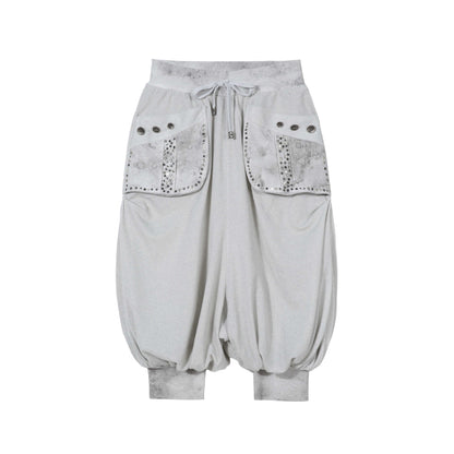 ARIADNAw_Light_Gray_Retro_Punk_Drop_Crotch_Big_Pocket_Rhinestone_Women&
