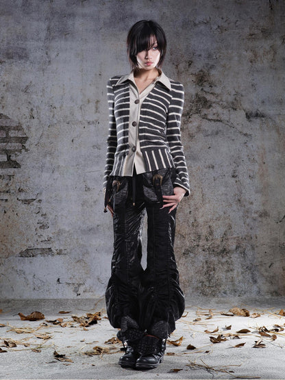 ARIADNAw Pleated Spliced Rock Drawstring Lantern Convertible Women&