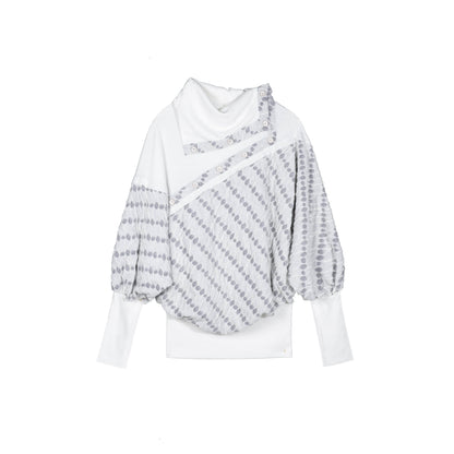 ARIADNAw_Polka_Dot_Knitted_Batwing_Stacked_Neck_Patchwork_Women&