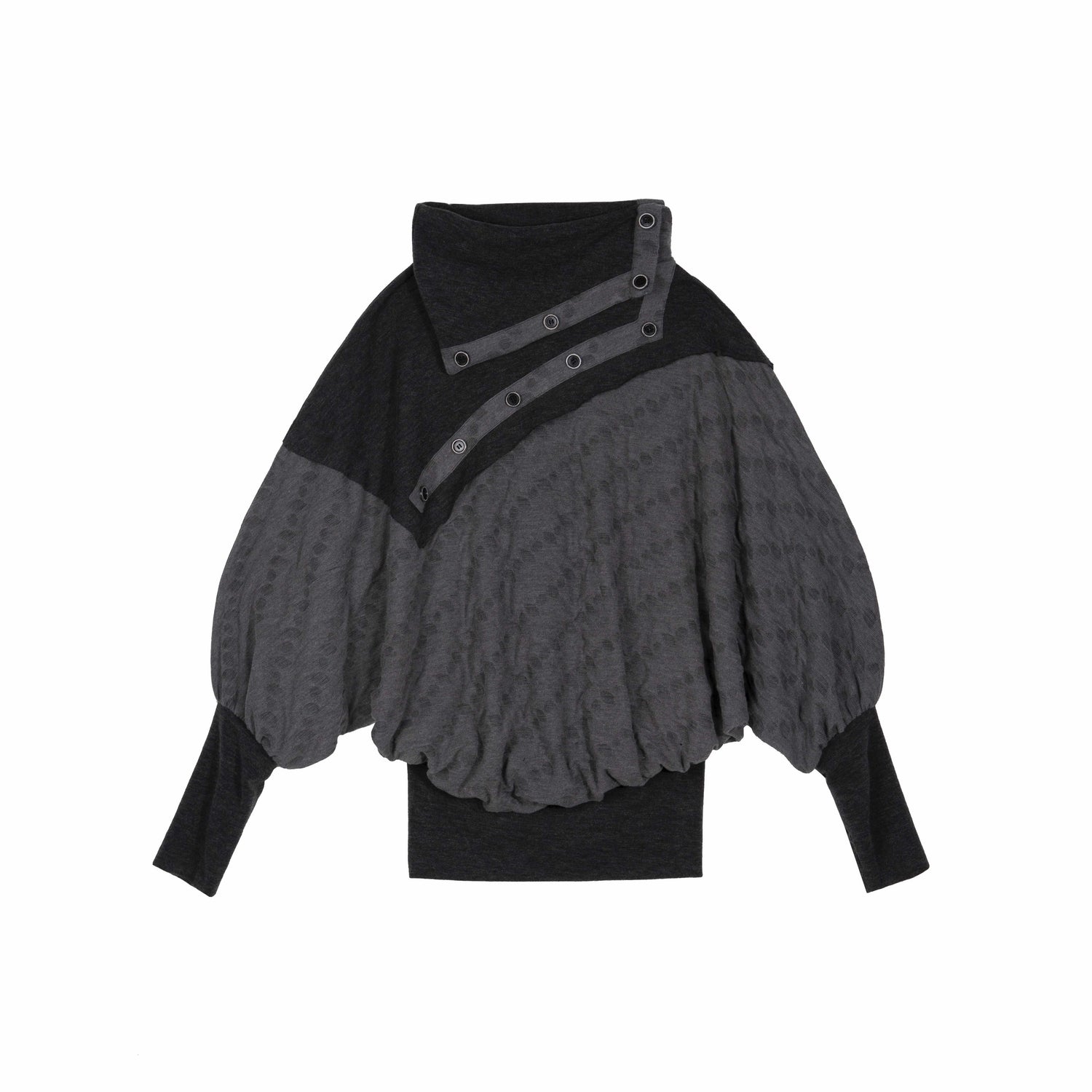 ARIADNAw_Polka_Dot_Knitted_Batwing_Stacked_Neck_Patchwork_Women&