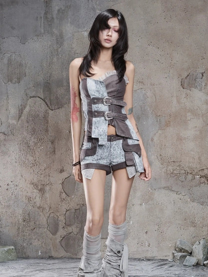 ARIADNAw Punk Distressed Sheer Calf Socks Leg Warmers