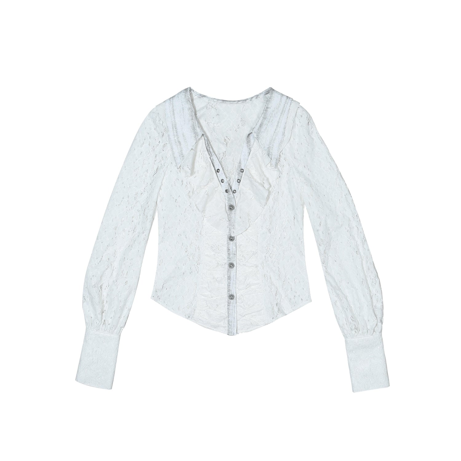 ARIADNAw_Romantic_Vintage_Ruffle_Double_Layer_Collar_Cutout_Slim_Women&