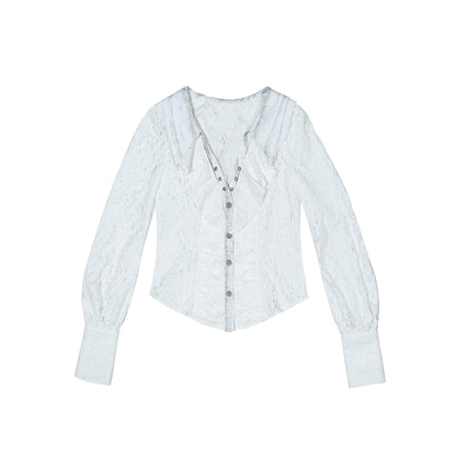 ARIADNAw_Romantic_Vintage_Ruffle_Double_Layer_Collar_Cutout_Slim_Women&