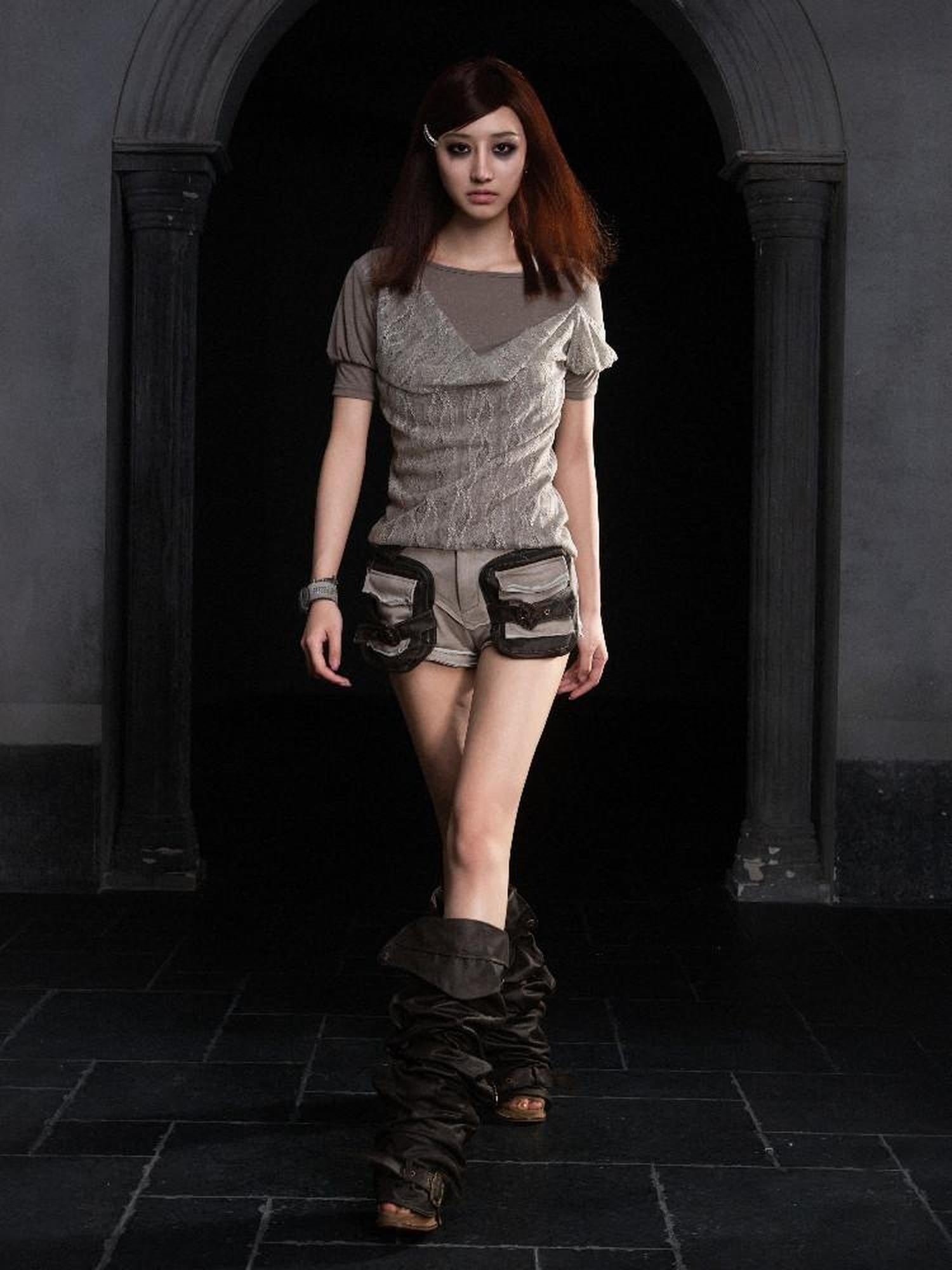 ARIADNAw Soft Stretch Casual Boat Neck Women Cotton Blend Gray Short Sleeve T-Shirts