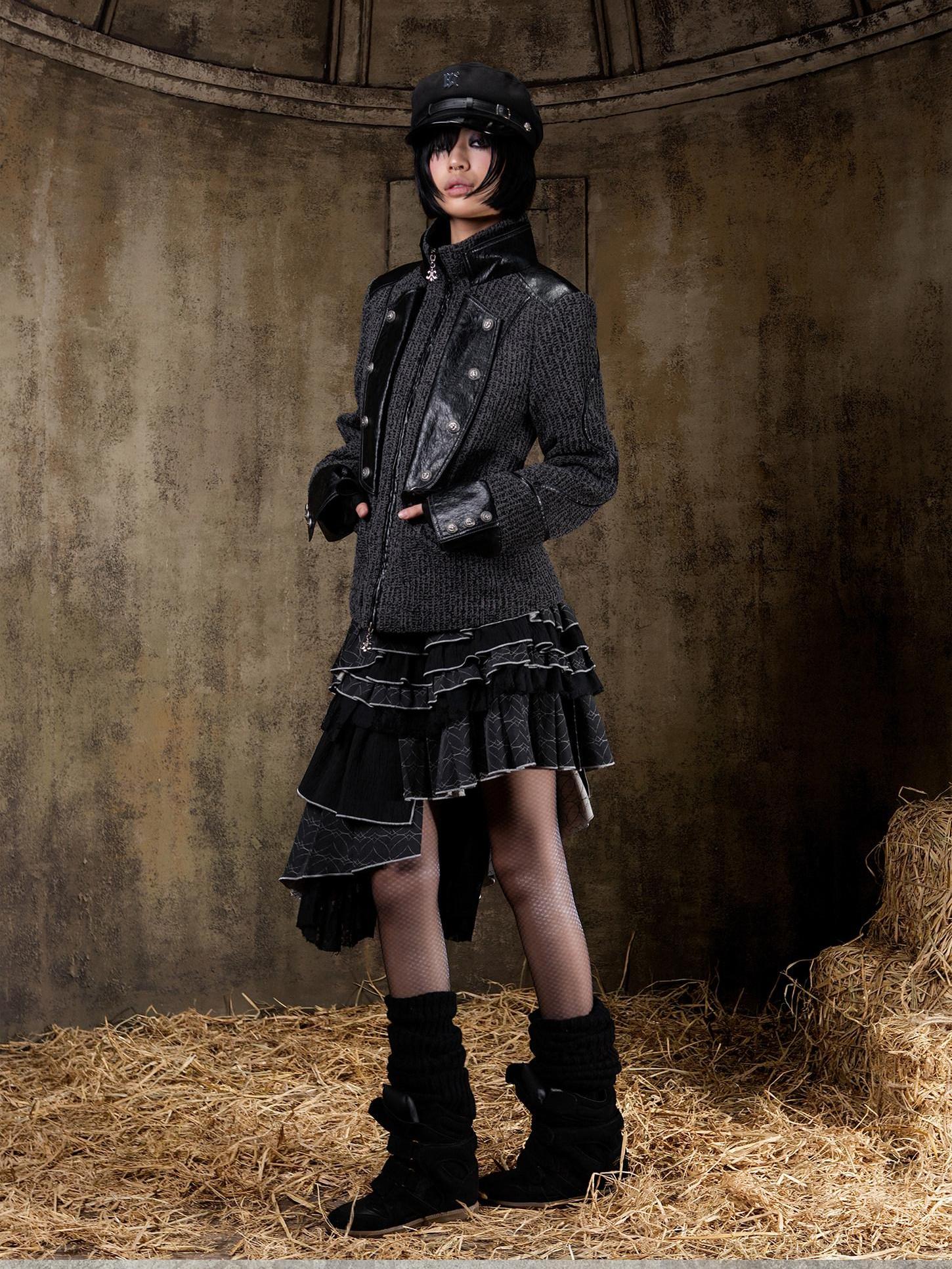 ARIADNAw Tied Waist Denim Style Straight Fit Women Long Sleeve Solid Color Jacket