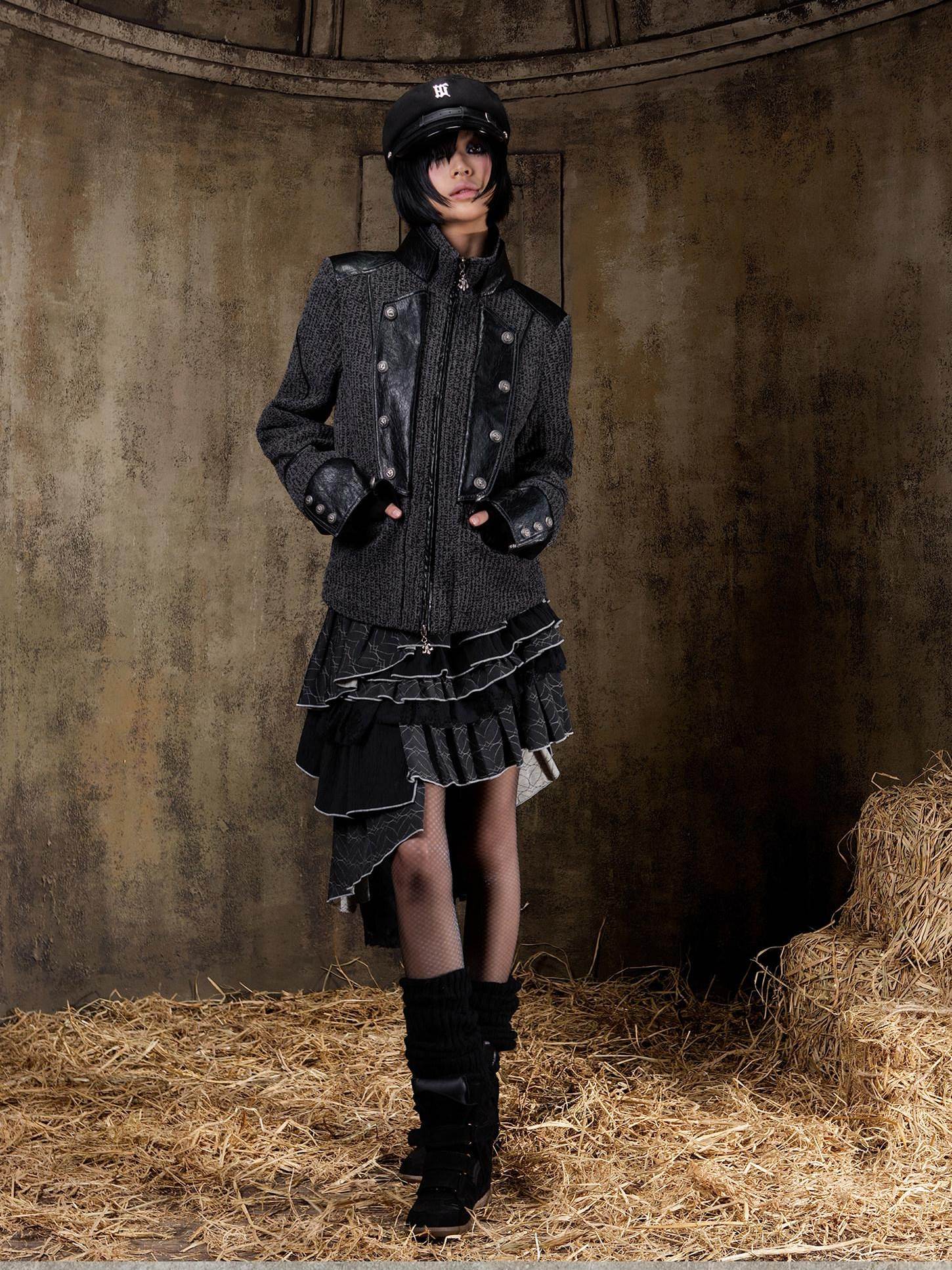 ARIADNAw Tied Waist Denim Style Straight Fit Women Long Sleeve Solid Color Jacket