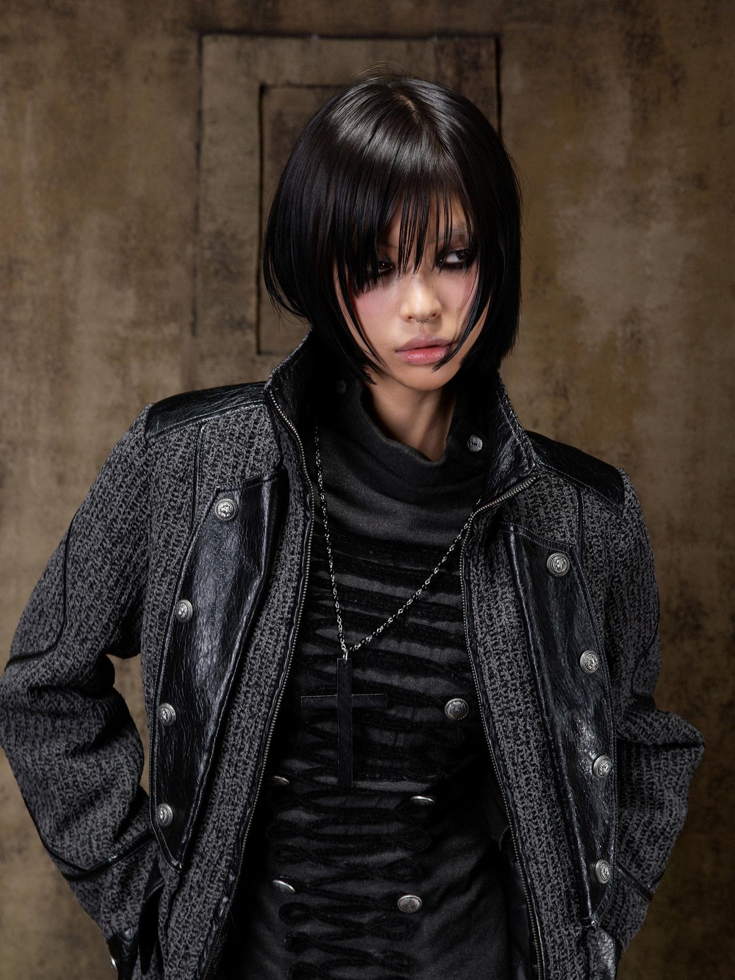 ARIADNAw Tied Waist Denim Style Straight Fit Women Long Sleeve Solid Color Jacket