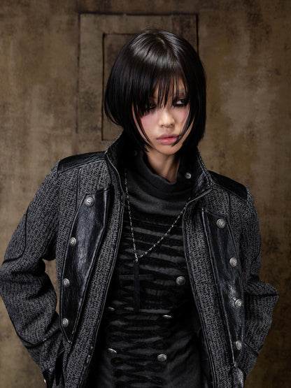 ARIADNAw Tied Waist Denim Style Straight Fit Women Long Sleeve Solid Color Jacket