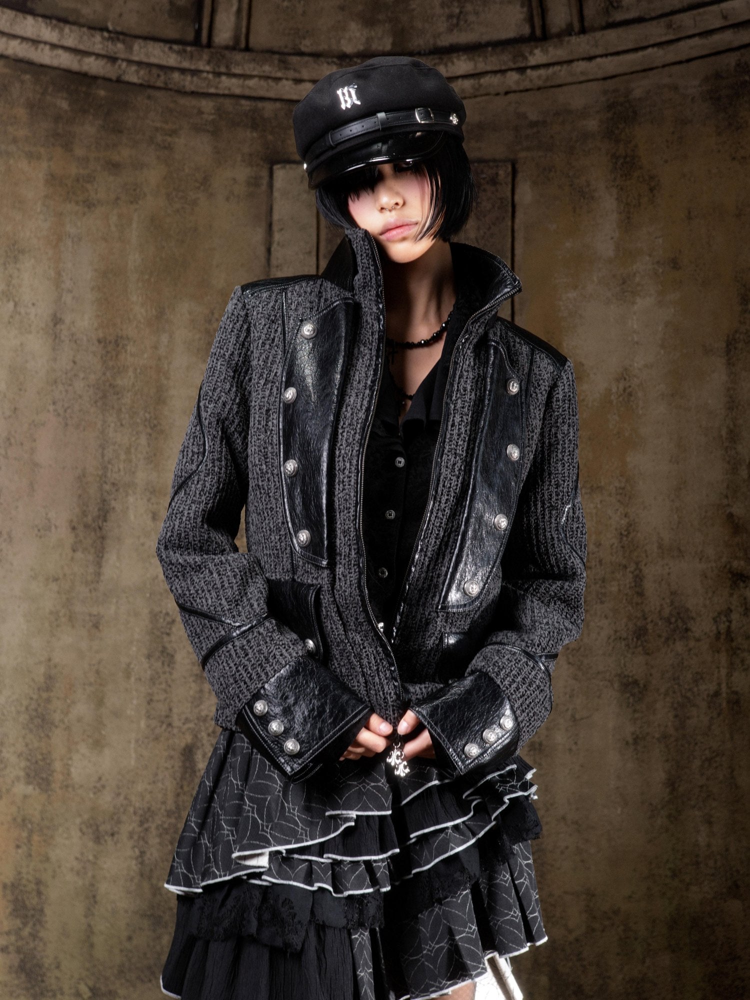 ARIADNAw Tied Waist Denim Style Straight Fit Women Long Sleeve Solid Color Jacket