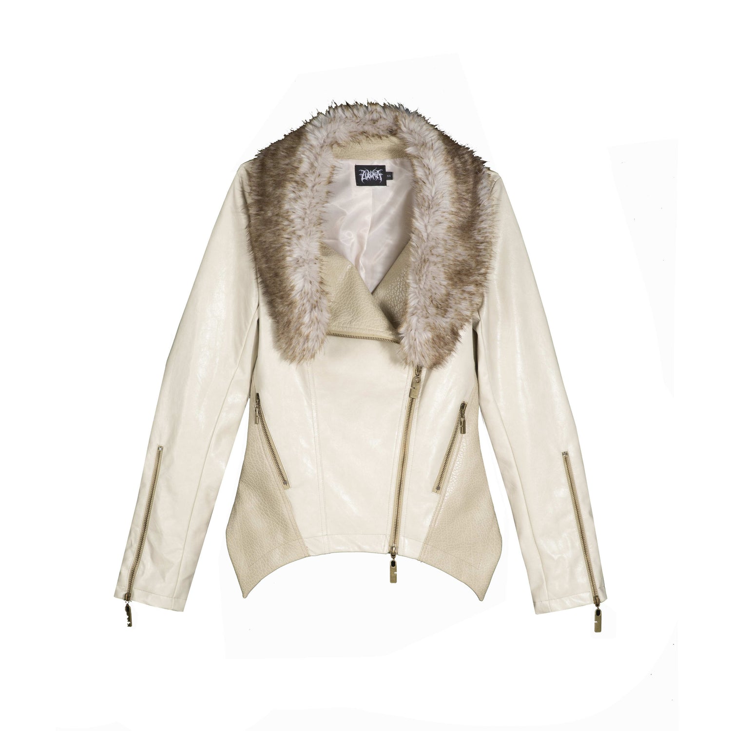 ARIADNAw_Two_Tone_Fur_Collar_Patchwork_Punk_Slim_Fit_Women&