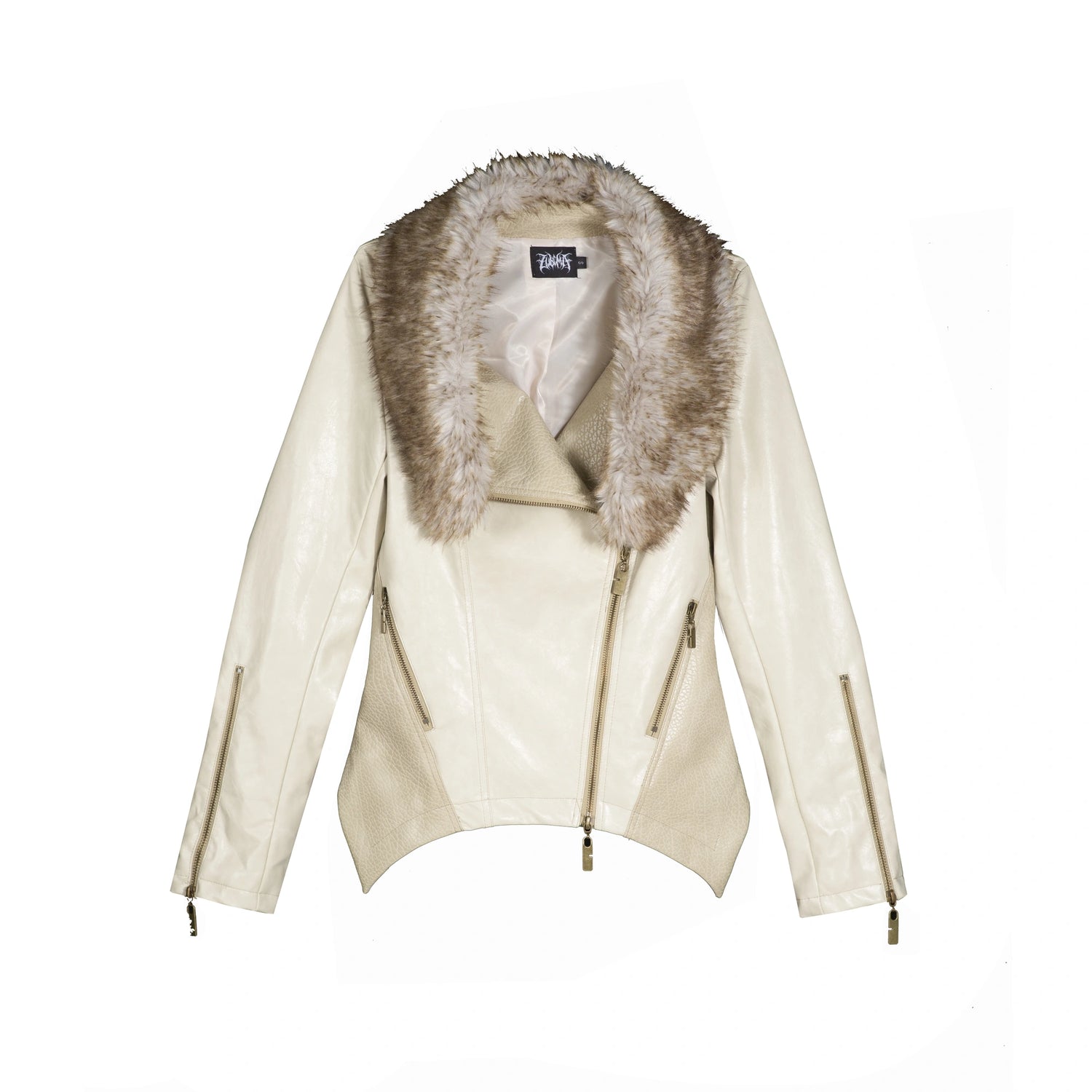 ARIADNAw_Two_Tone_Fur_Collar_Slim_Leather_Jacket_MISSTT