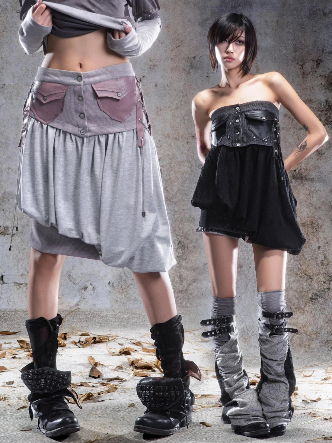 ARIADNAw Two Way Asymmetrical Bloom Skirt With Camisole Skirt