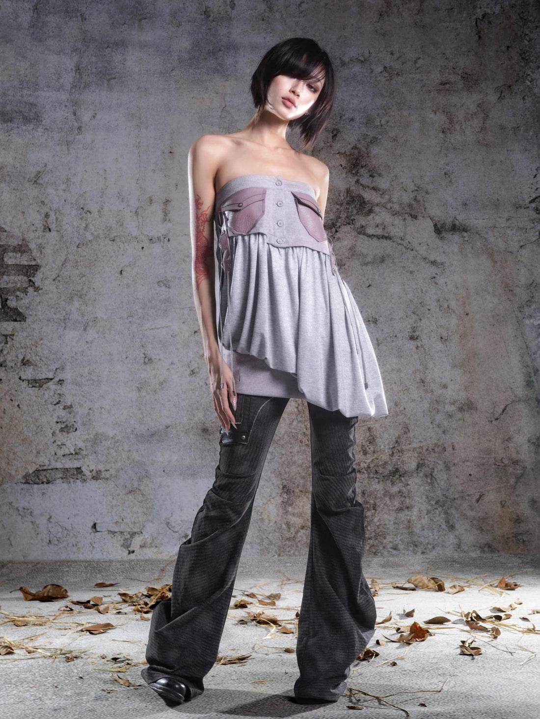 ARIADNAw Two Way Asymmetrical Bloom Skirt With Camisole Skirt