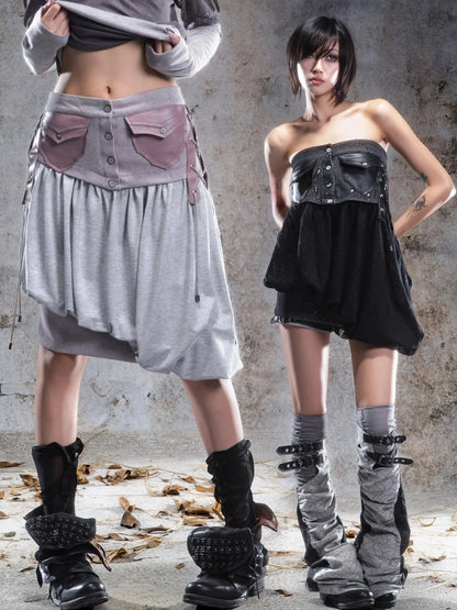 ARIADNAw Two Way Asymmetrical Bloom Skirt With Camisole Skirt