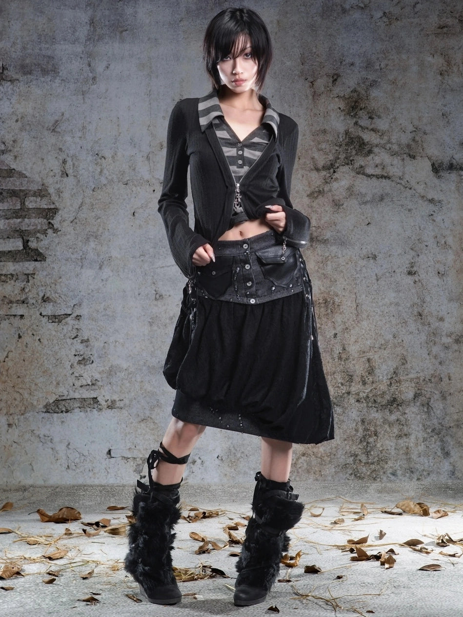 ARIADNAw Two Way Asymmetrical Bloom Skirt With Camisole Skirt