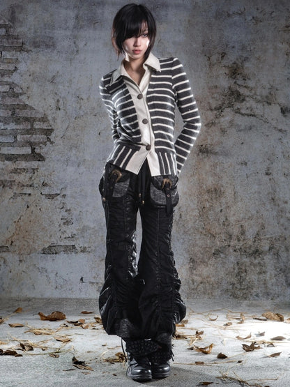 ARIADNAw Two Way Drawstring Wide Leg Lantern Pants Pants