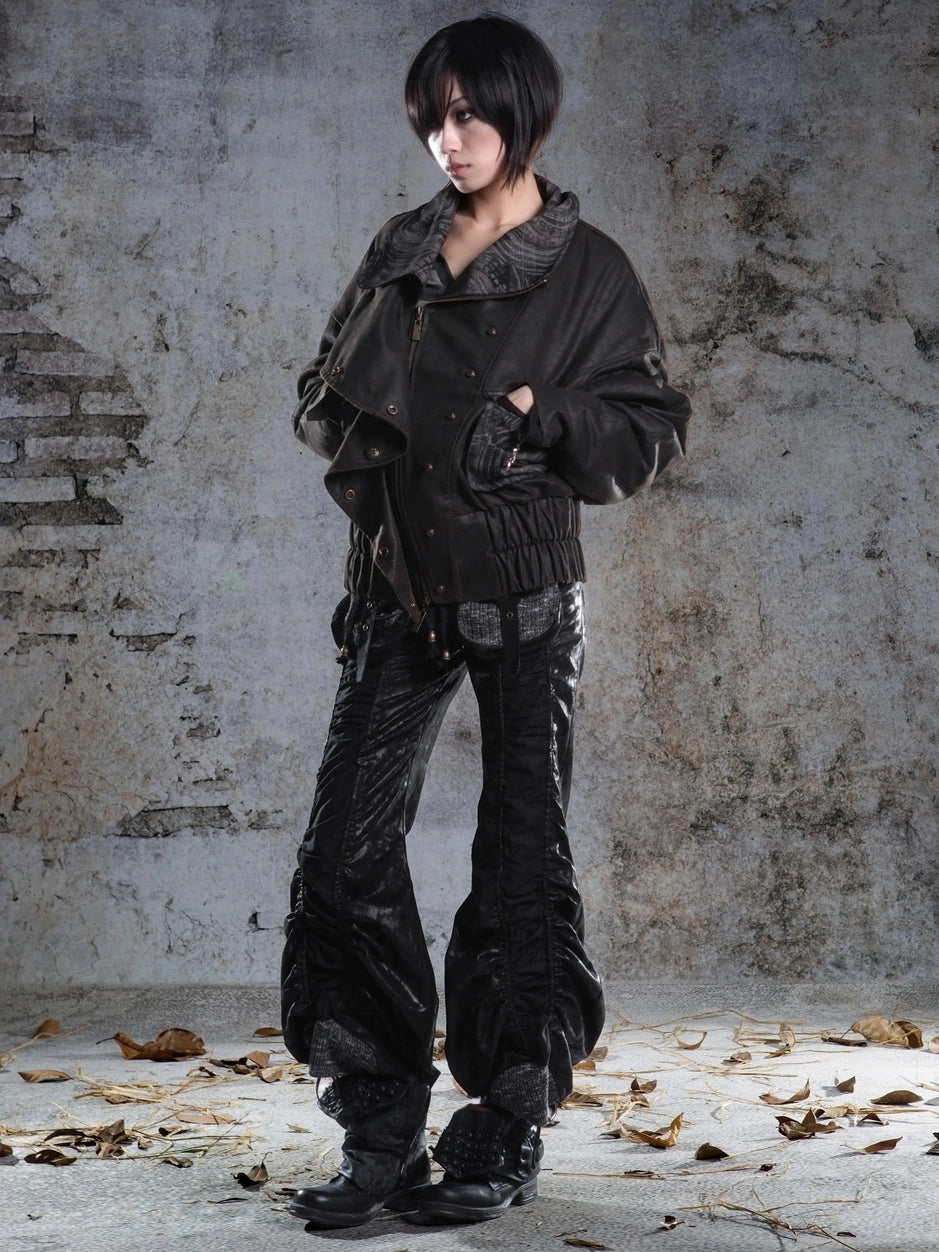 ARIADNAw Two Way Drawstring Wide Leg Lantern Pants Pants