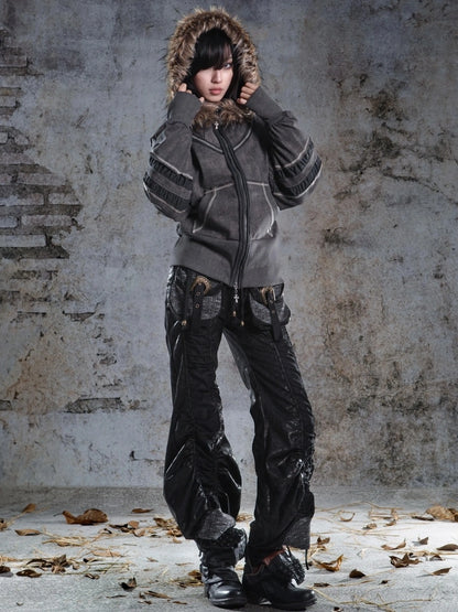 ARIADNAw Two Way Drawstring Wide Leg Lantern Pants Pants