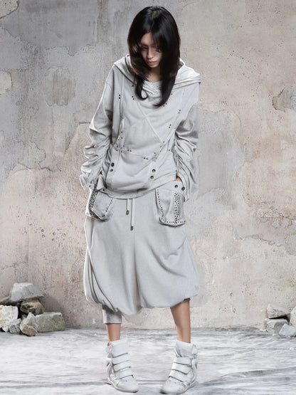 ARIADNAw Vintage Punk Distressed Star Hoodie Hoodies/Sweatshirt