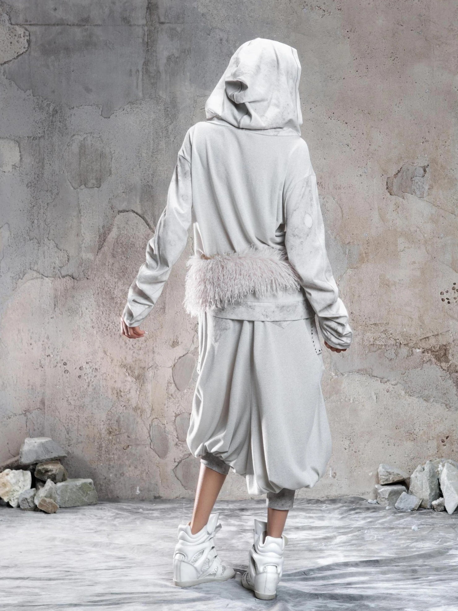 ARIADNAw Vintage Punk Distressed Star Hoodie Hoodies/Sweatshirt