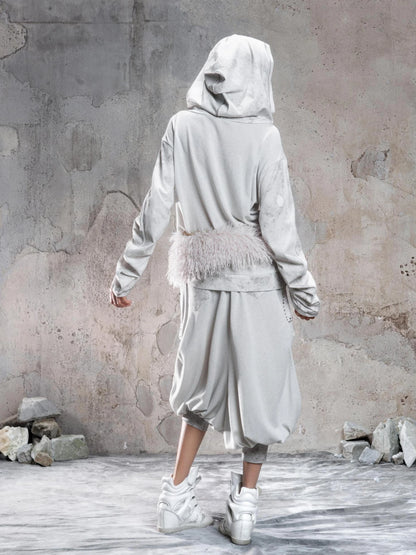 ARIADNAw Vintage Punk Distressed Star Hoodie Hoodies/Sweatshirt