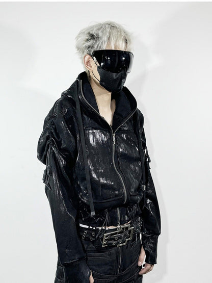 ATAnothingness Black Brushed Wax Metal Hardware Women&