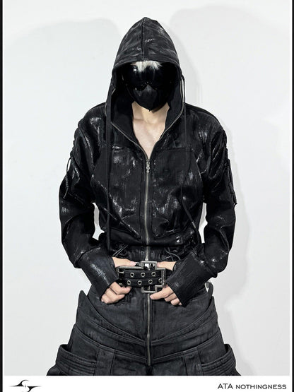 ATAnothingness Black Brushed Wax Metal Hardware Women&