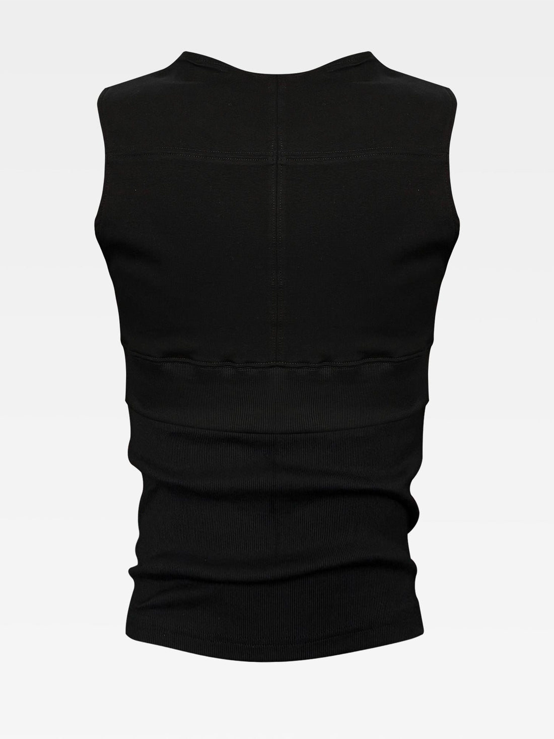 ATAnothingness Breathable Cotton Slim Fit Casual H Back Round Neck Solid Black Tank Tops