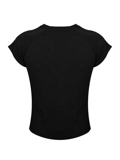 ATAnothingness Deconstructed Split Raglan Round Neck Women&
