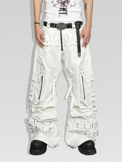 ATAnothingness_Silver_Moon_White_Studded_Double_Waist_Waxed_Women&