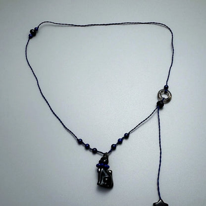 Accessories Adjustable Beaded Cat Necklace