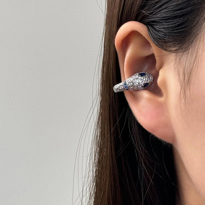 Accessories Adjustable Blue Diamond Serpent Ear Cuff