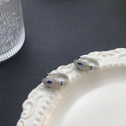 Accessories Adjustable Blue Diamond Serpent Ear Cuff