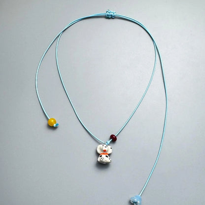 Accessories Adjustable Blue Puppy Charm Necklace