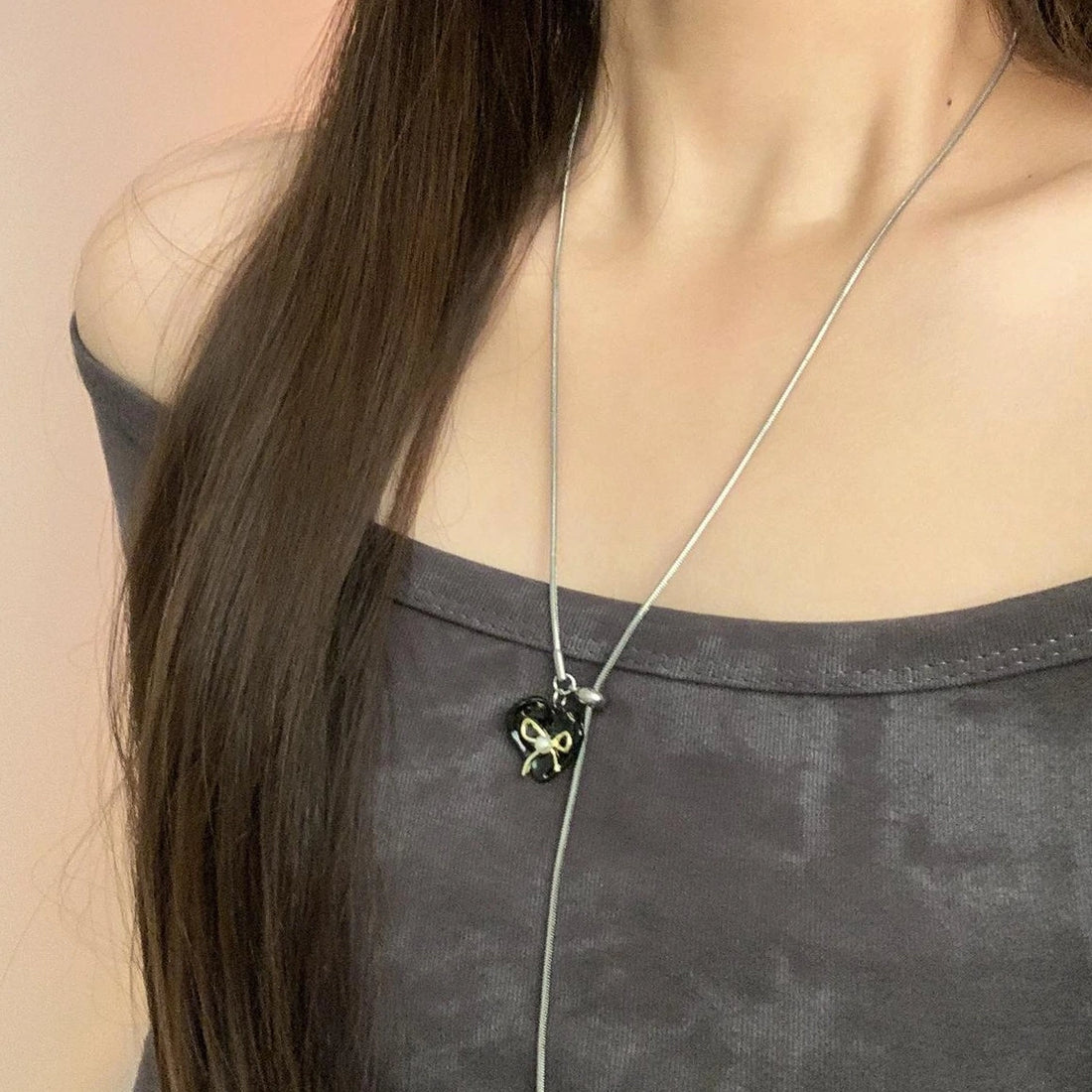Accessories Adjustable Bow Tie Choker Necklace