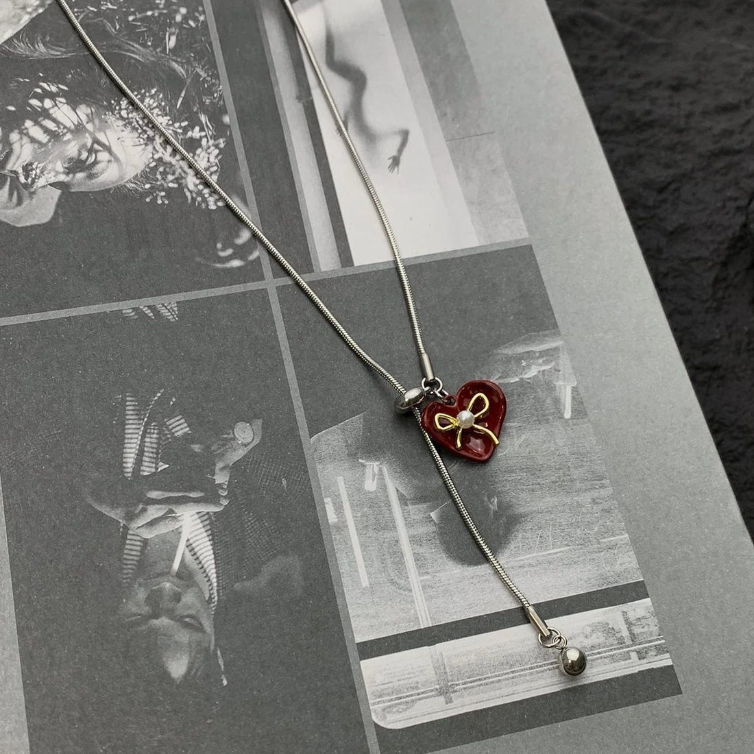 Accessories Adjustable Bow Tie Choker Necklace