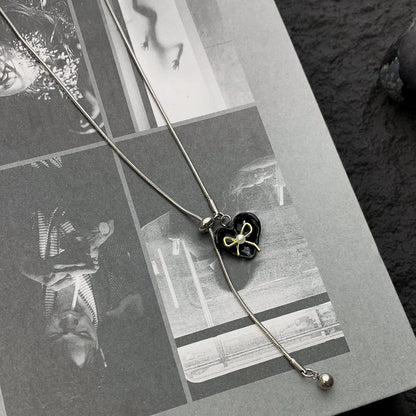 Accessories Adjustable Bow Tie Choker Necklace
