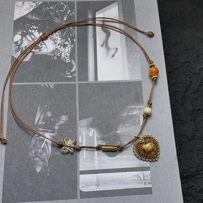 Accessories Adjustable Brown Leopard Kt Cat Pendant Necklace