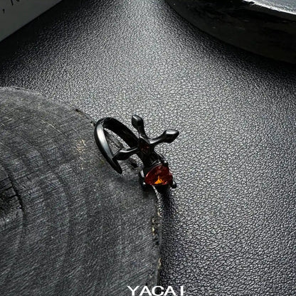 Accessories Adjustable Gothic Red Zircon Punk Ring