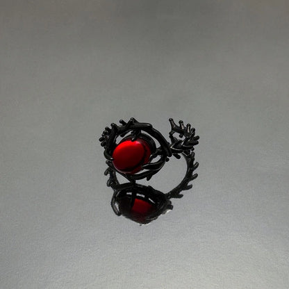 Accessories Adjustable Gothic Zircon Thorn Ring