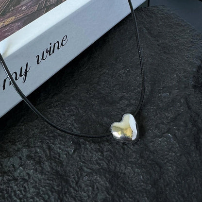 Accessories Adjustable Leather Cord Fever Pendant Necklace