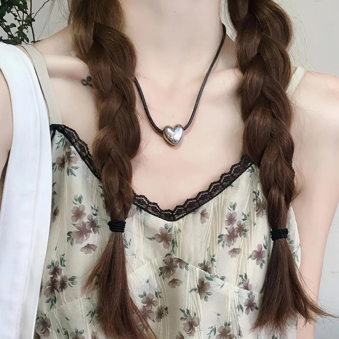 Accessories Adjustable Leather Cord Fever Pendant Necklace