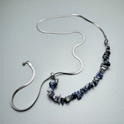 Accessories Adjustable Natural Stone Choker Necklace
