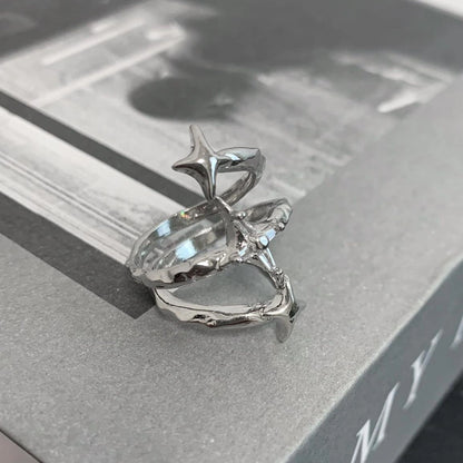 Accessories Adjustable Punk Star Ring