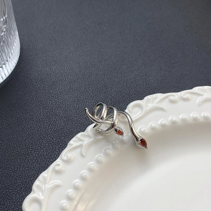 Accessories Adjustable Red Eye Snake Ear Cuff