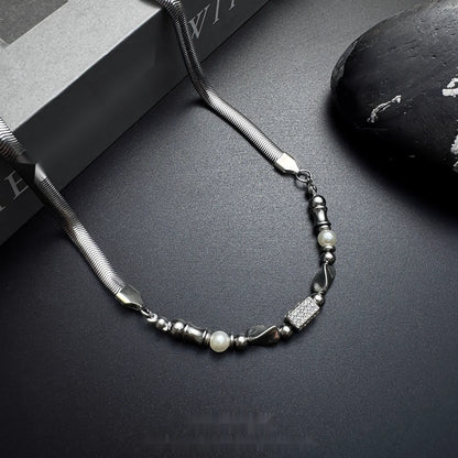 Accessories_Adjustable_Snake_Chain_Necklace_Unisex_Matte_Black_Finish_MISSTT