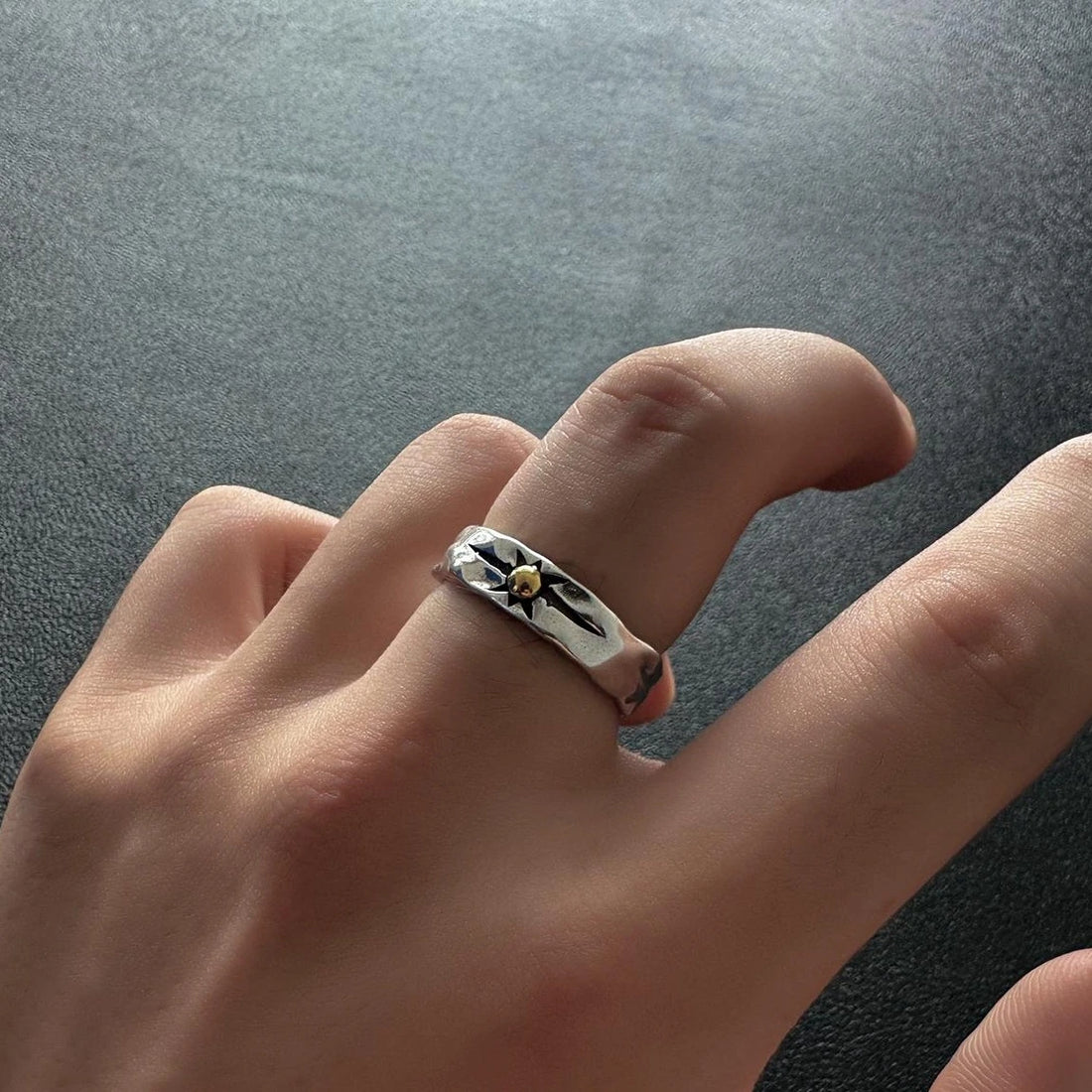 Accessories Adjustable Solar Ring Men S Vintage Titanium Steel