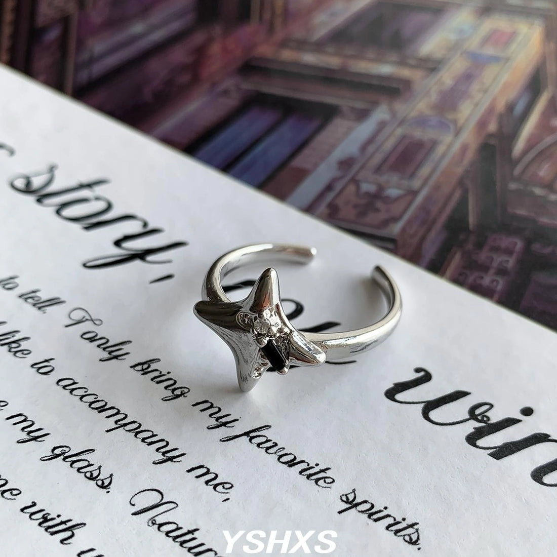Accessories Adjustable Star Ring Fashion Unisex Design