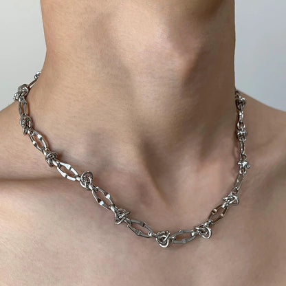 Accessories Adjustable Titanium Steel Collar Necklace