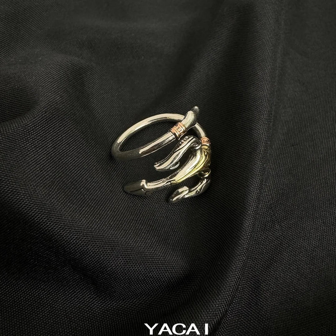 Accessories Adjustable Vintage Trident Ring